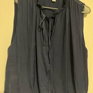 Women's Sleeveless Blue Top